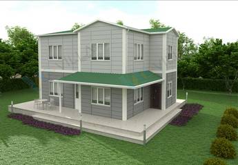 4+1 dubleks prefabrik ev 142 m²