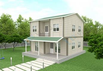 3+1 dubleks prefabrik ev 131 m²